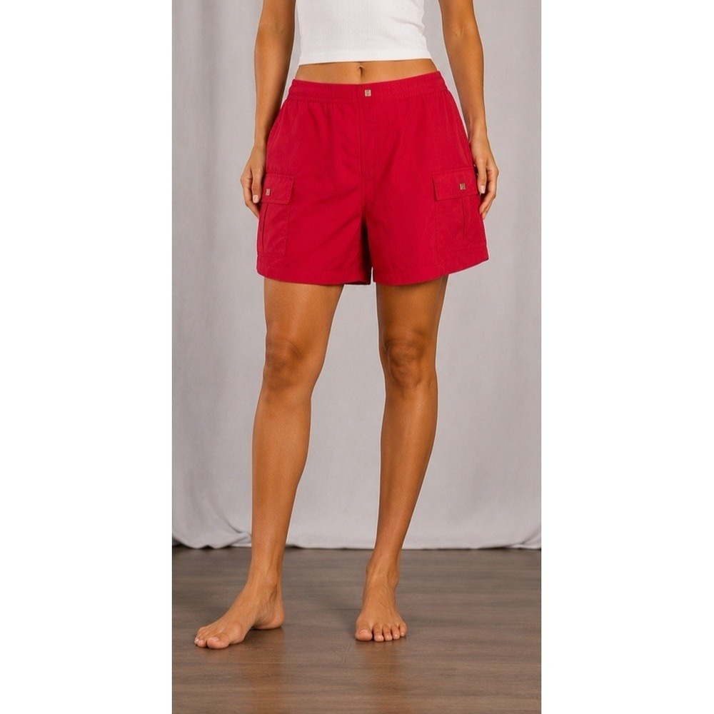 Liz Claiborne Punch Cargo Swim Shorts Built-In Briefs Size 22W